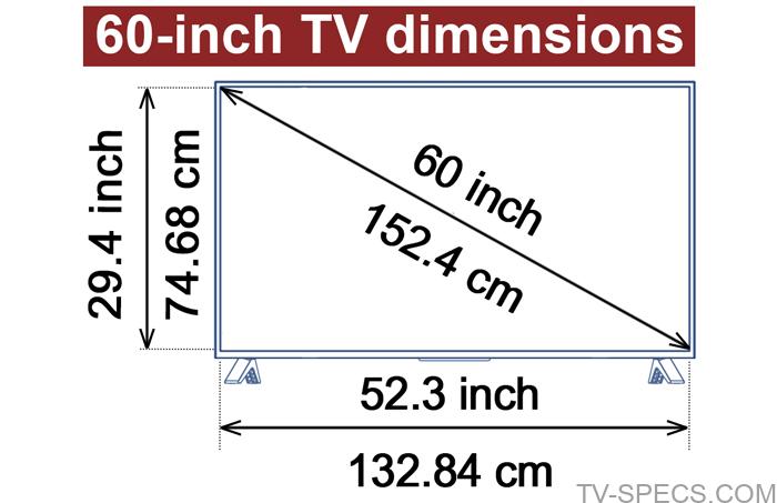 60 Inch TV Dimensions